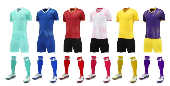 V-neck Short Sleeve Gradient Soccer Jersey – MAIN